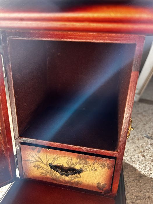 Relogio antigo de madeira