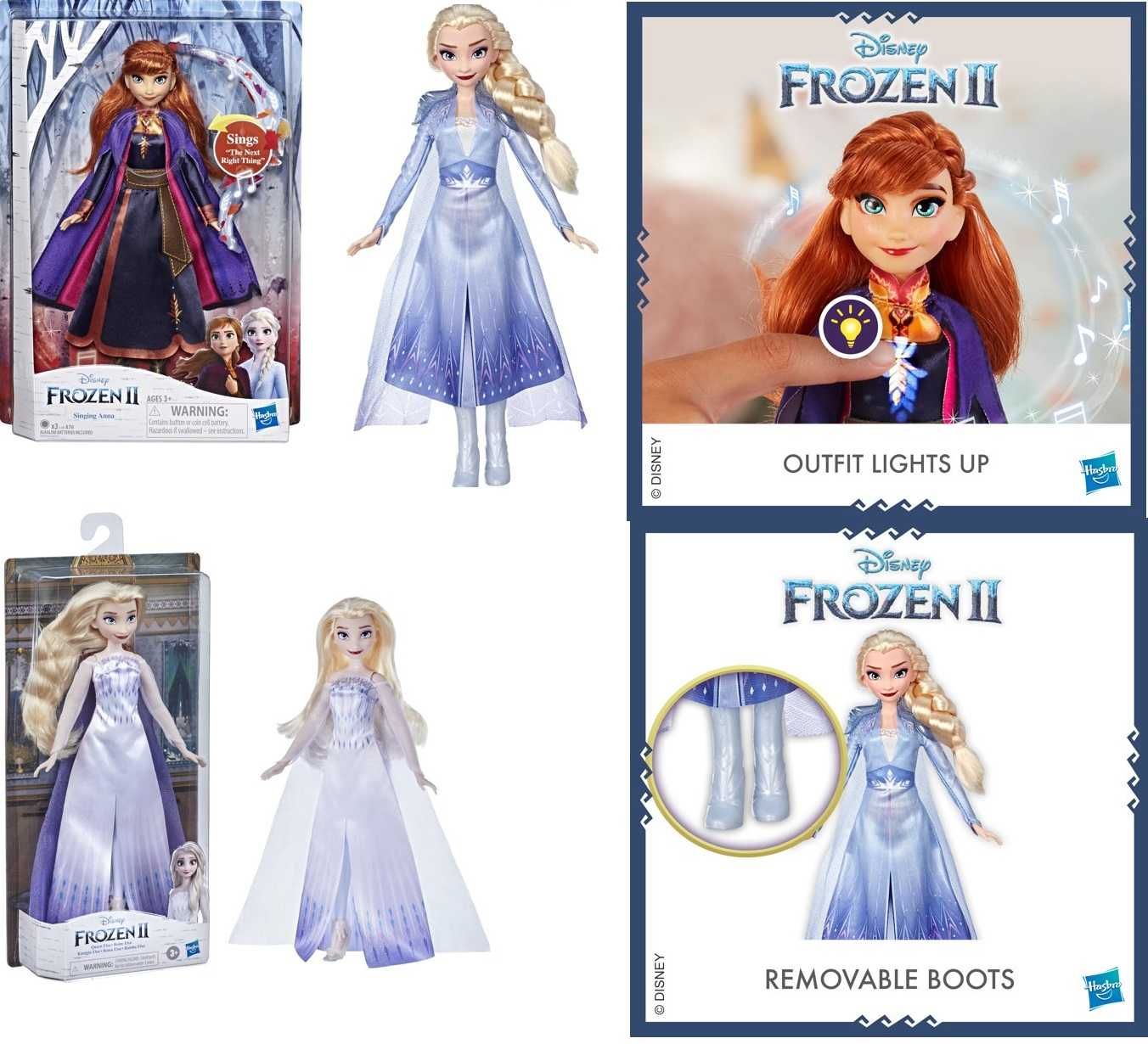 Анна Кукла Эльза Холодное Сердце 2 Hasbro Frozen Анна поющая Ельза