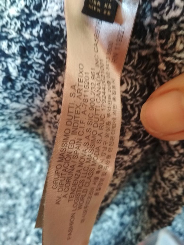 Świetny kardigan do kolan Massimo Dutti XS