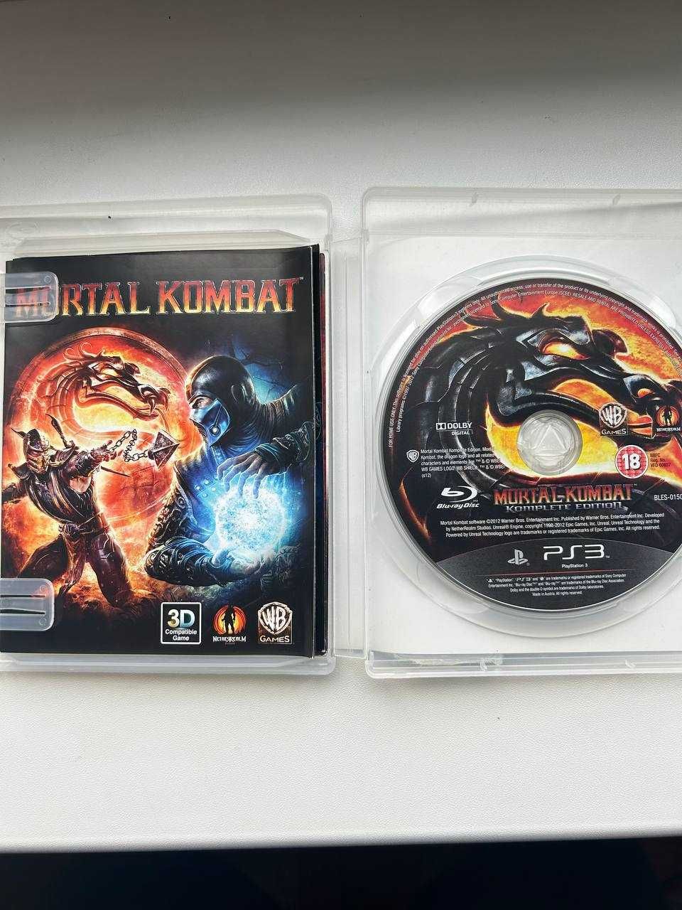 Диск Sony Playstation 3 ps3 Mortal Kombat 9 б/у