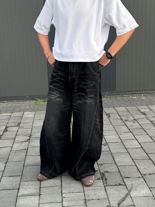 Opium baggy jeans широкі джинси bershka black oversized pants racer sk
