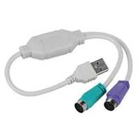 Переходник c USB на PS/2 для мыши и клавиатуры PS2