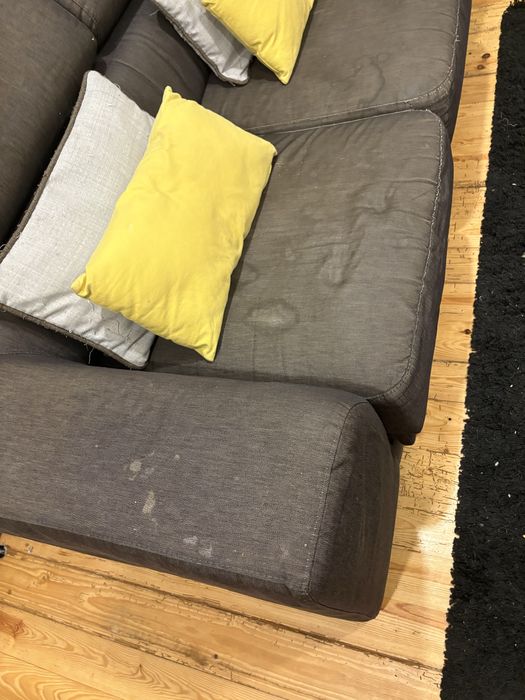 Sofa cinzento reclinavel