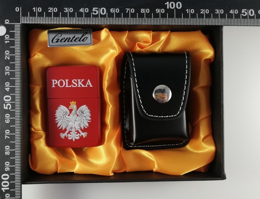 Nowy Zestaw upominkowy zapalniczka Polska Orzełek Godło