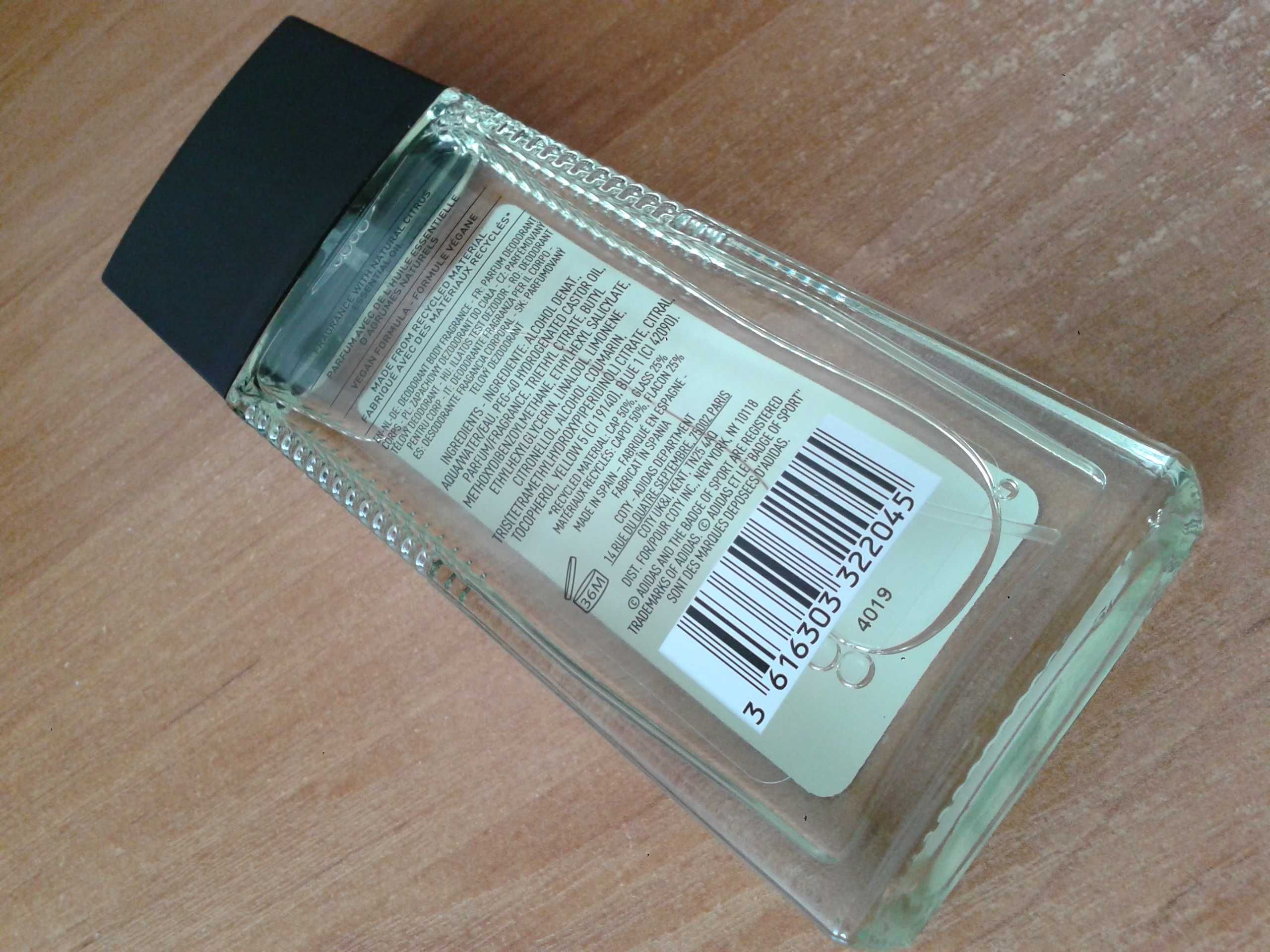 NOWY ADIDAS Pure Game dezodorant perfumowany zapachowy dla mężczyz75ml