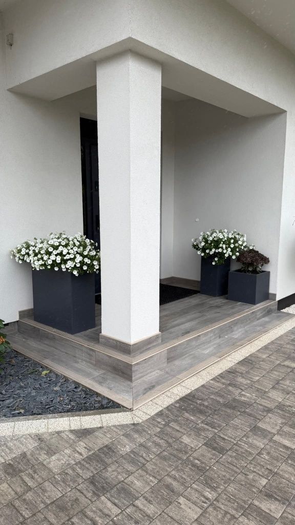 Donica betonowa doniczka ogrodowa donice tarasowa beton architektonicz