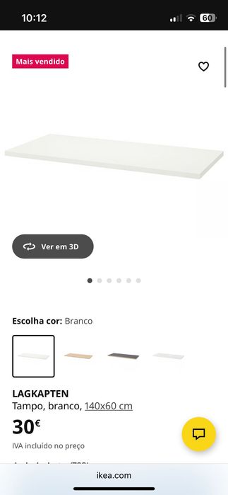 Mesa de Escritório Branca