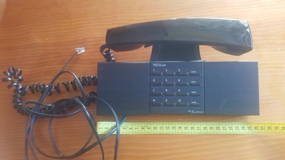 Telefone com fios, de coleção, anos 90, Modelo Lotus