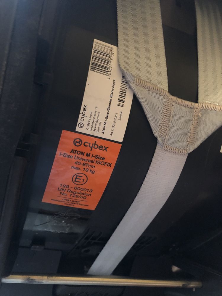 Fotelik Cybex aton M i-Size plus baza