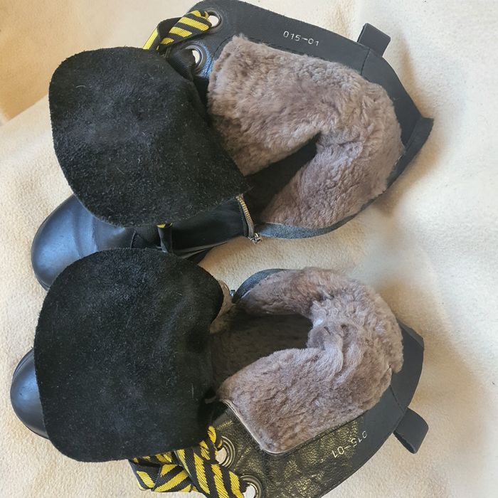 Зимние ботинки кожанные на натуральном меху