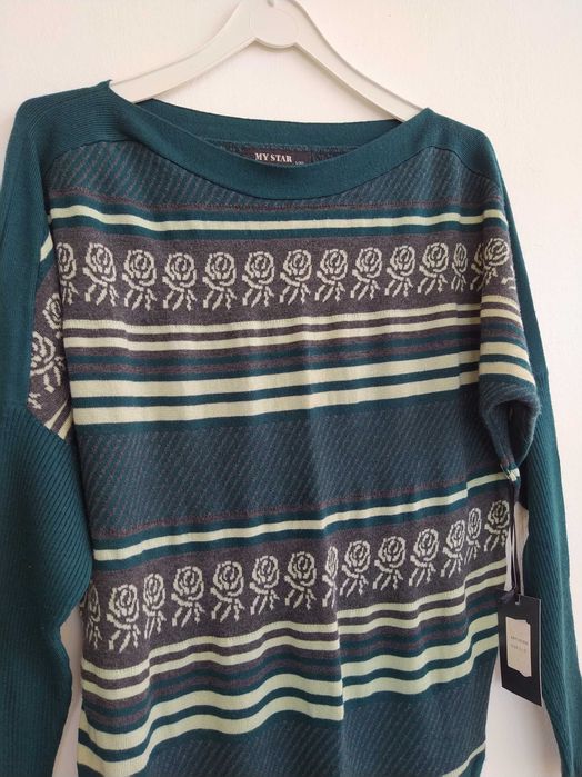 Camisola verde - My Star - Tamanho L / XL - Nova!