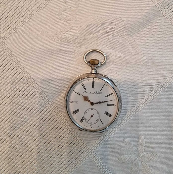 Relógio de bolso antigo IWC