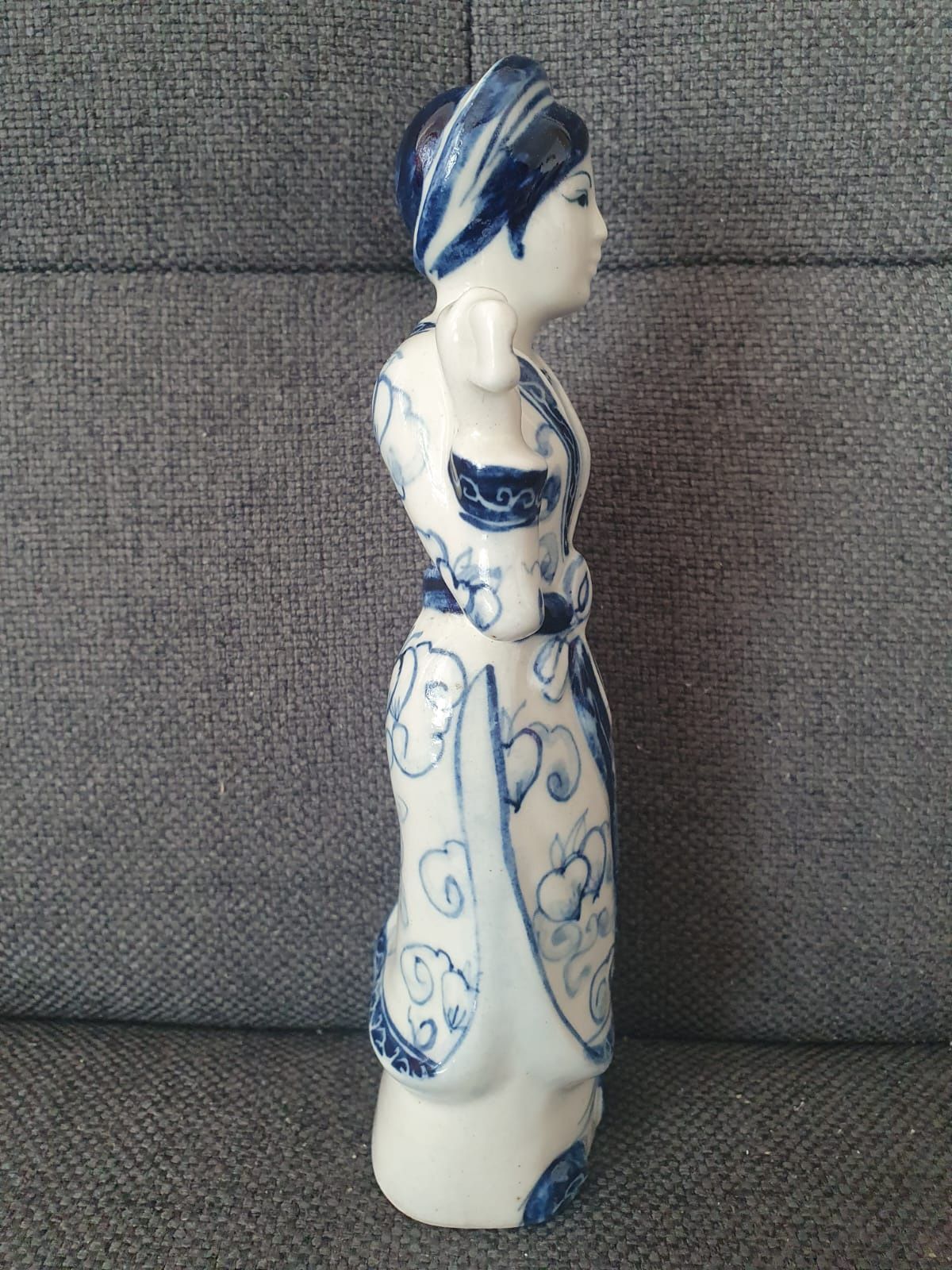 Figurka Gejsza Japonka ceramika vintage