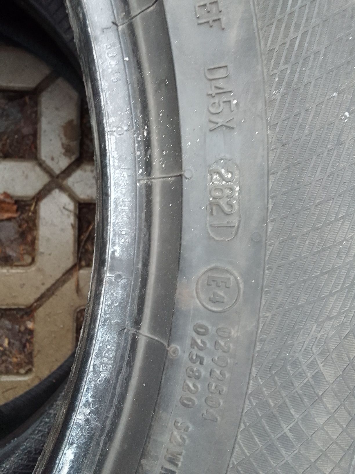 Cena za 2 Opony zimowe 225/55r19 CONTINENTAL 2021r 7.5mm