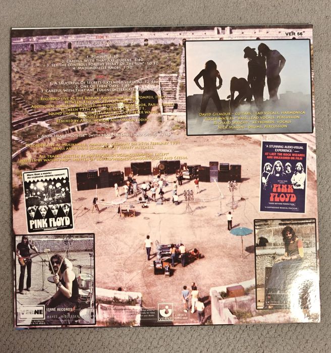 PINK FLOYD - live at pompeii 1971 rarytas limited 2lp