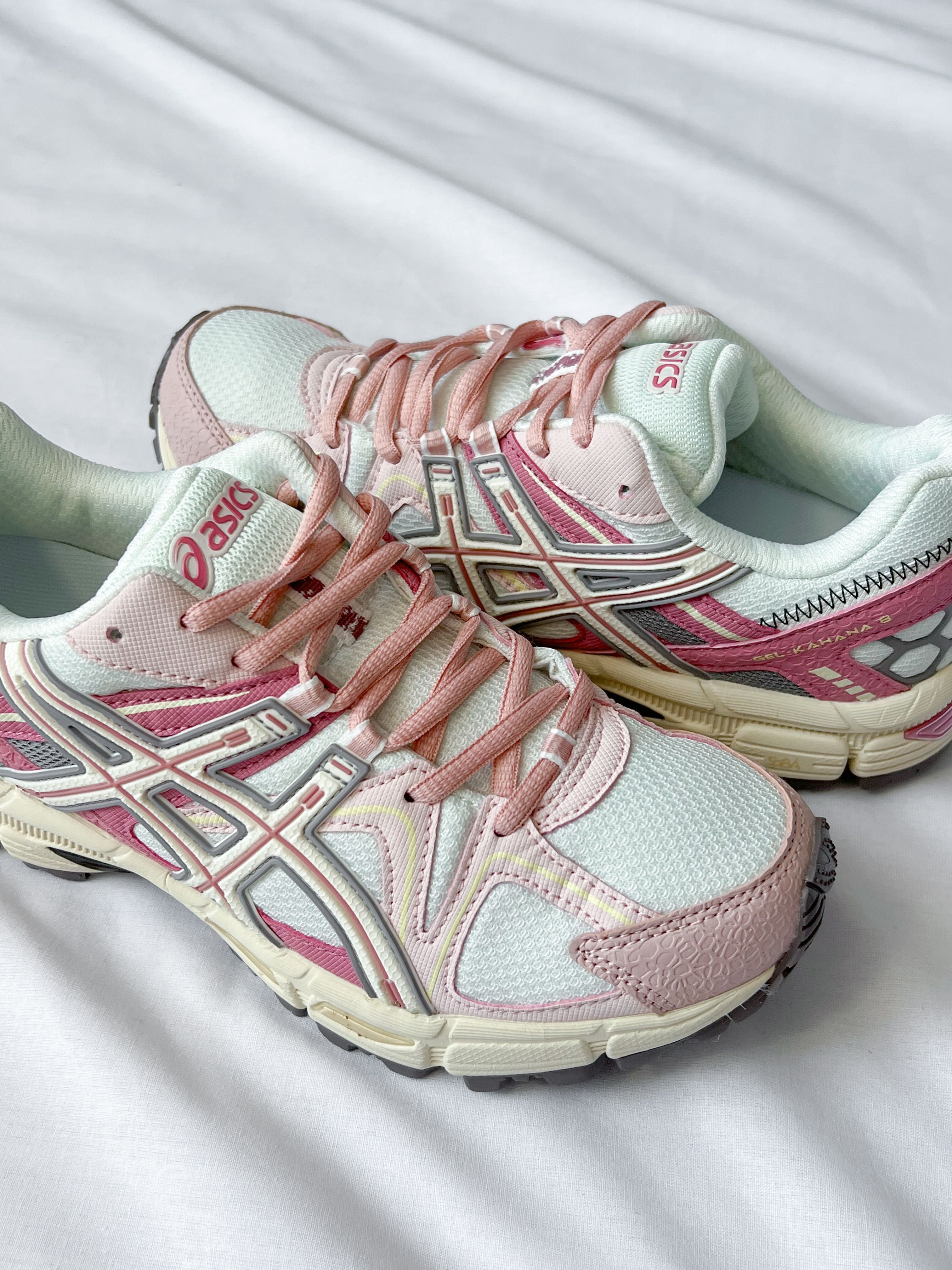 Кросівки Asics Gel-Kahana 8 White Pink Marathon Running / кроси