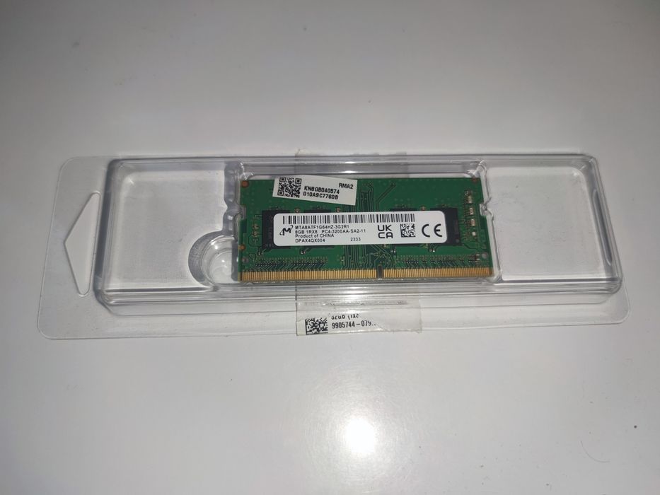 Micron 8GB DDR4 3200MHz SODIMM — оригінальна, стан як нова