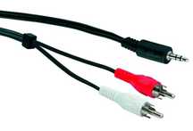 Schwaiger tfs1030 Kabel audio 3m 3,5 mm, męski, 2 x RCA, męski