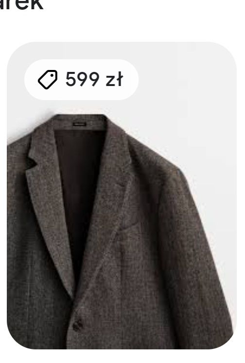 Nowy płaszcz Zara rM męski