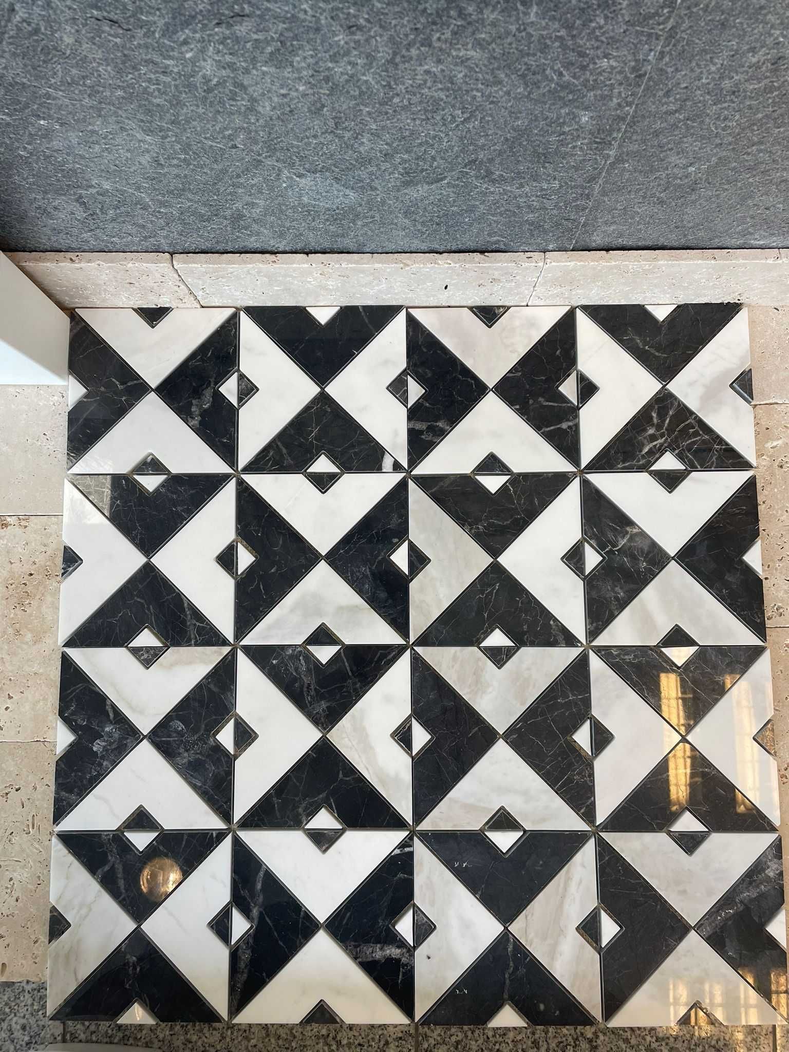 NOWOŚĆ Mozaika marmurowa Carrara Calacatta Saint Laurent 30,5x30,5