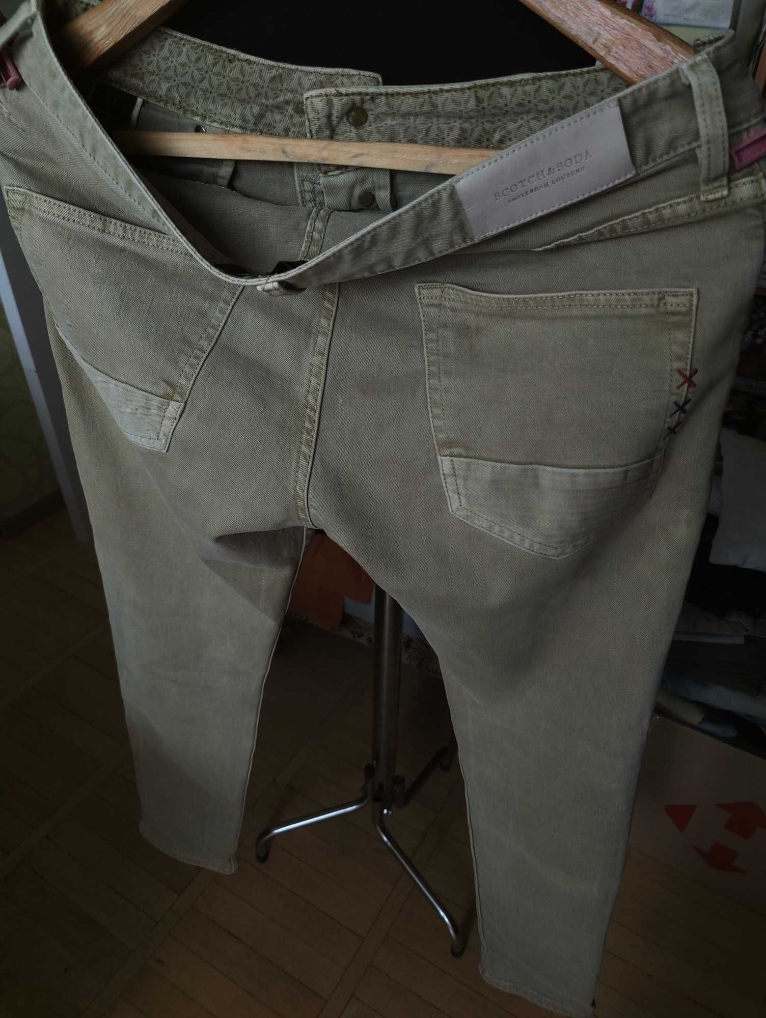 Джинсы Scotch&Soda Ralston jeans Дания w31 stretch khaki.