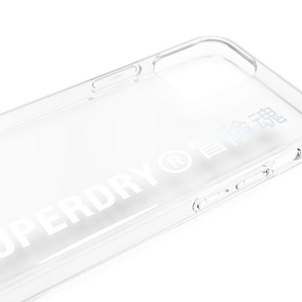 Pokrowiec na telefon iPhone 12 Mini Clear Silver Superdry Snap