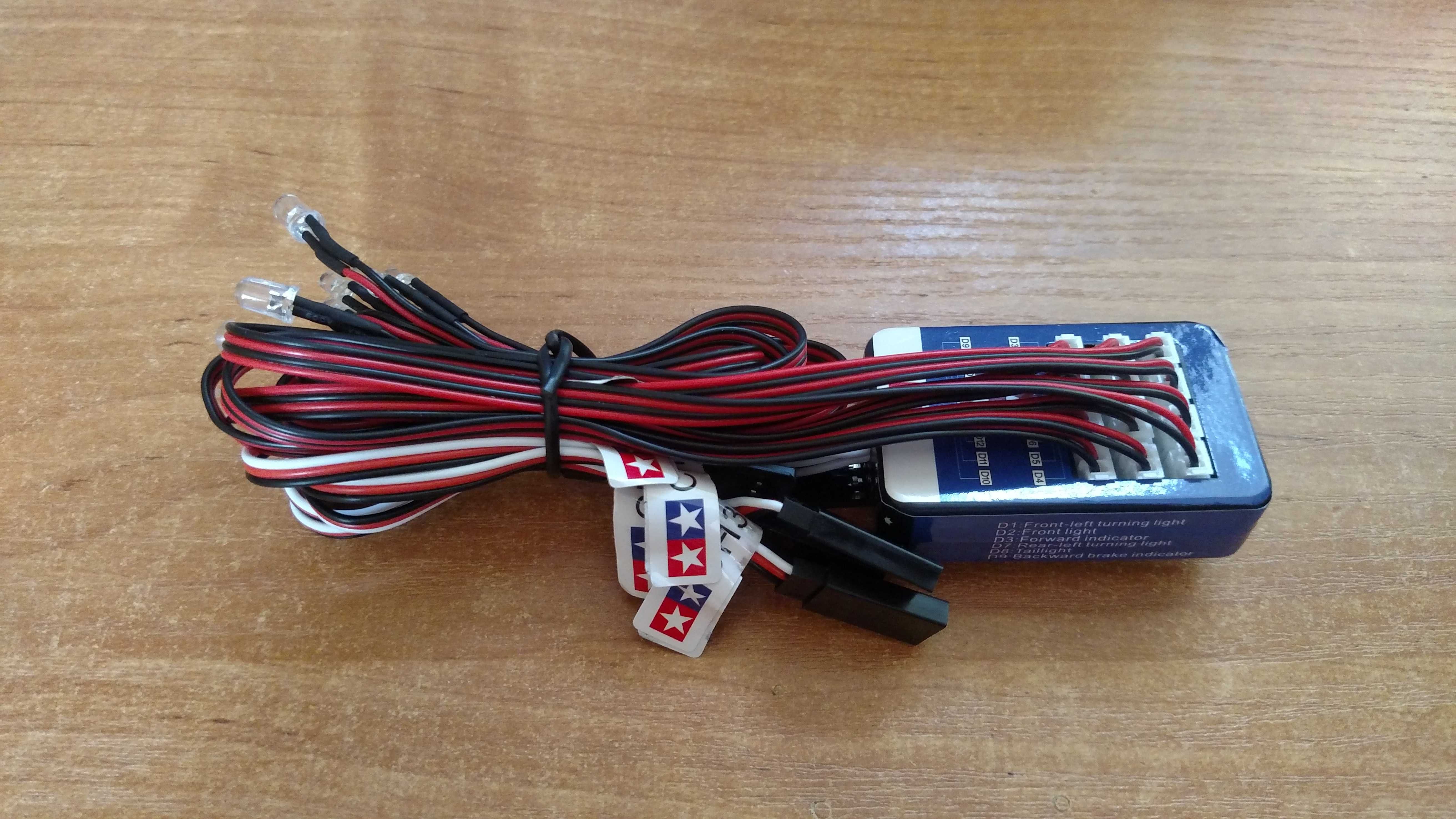 Moduł Oświetlenie do modeli RC Tamiya 12 LED dodatkowy 3CH Zestaw Nowy