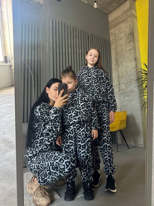 Дитячий флісовий костюм леопард лео підлітковий теплий детский флис