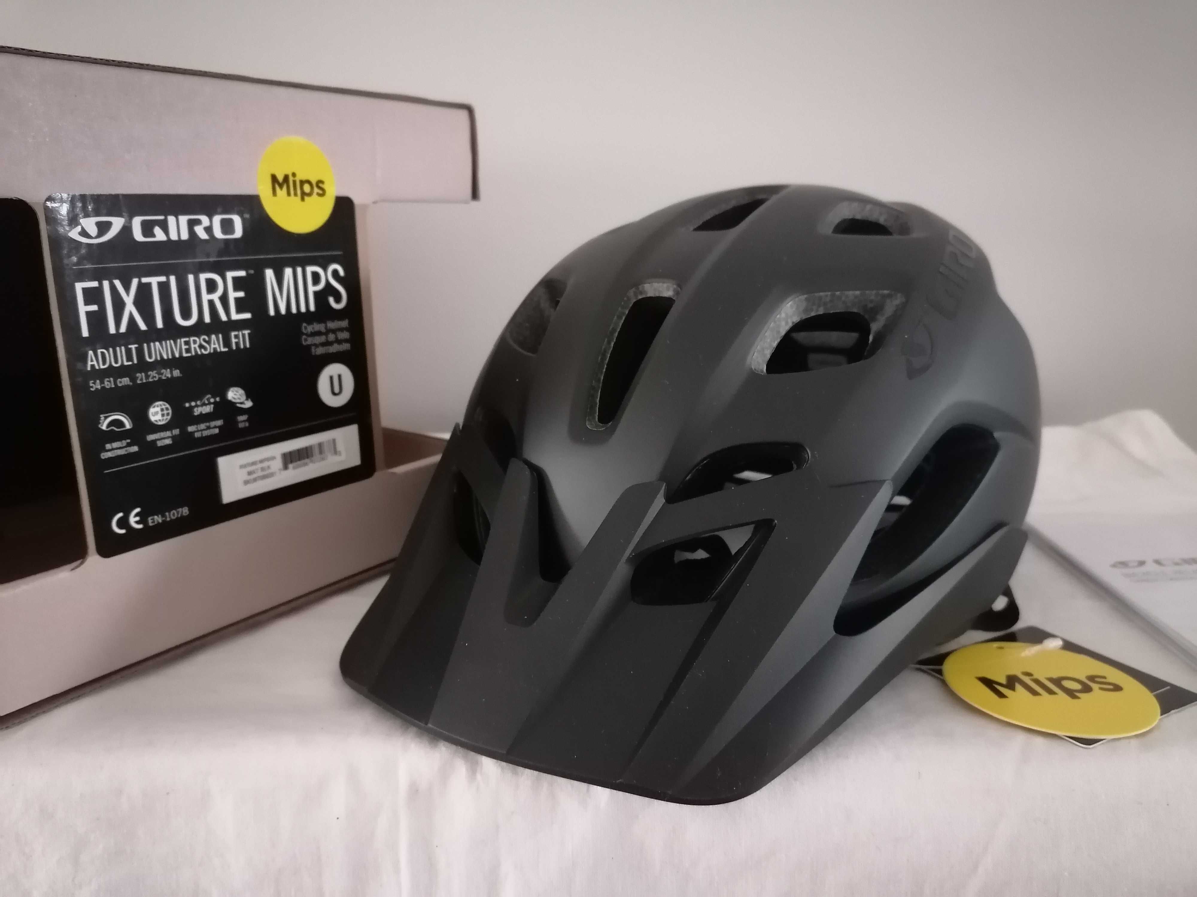 Kask rowerowy Giro Fixture Mips Matte Black M/L 54-61cm