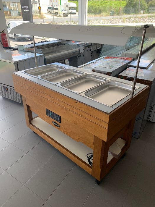 expositor buffet / self service / vitrine scaiola - quente - novo