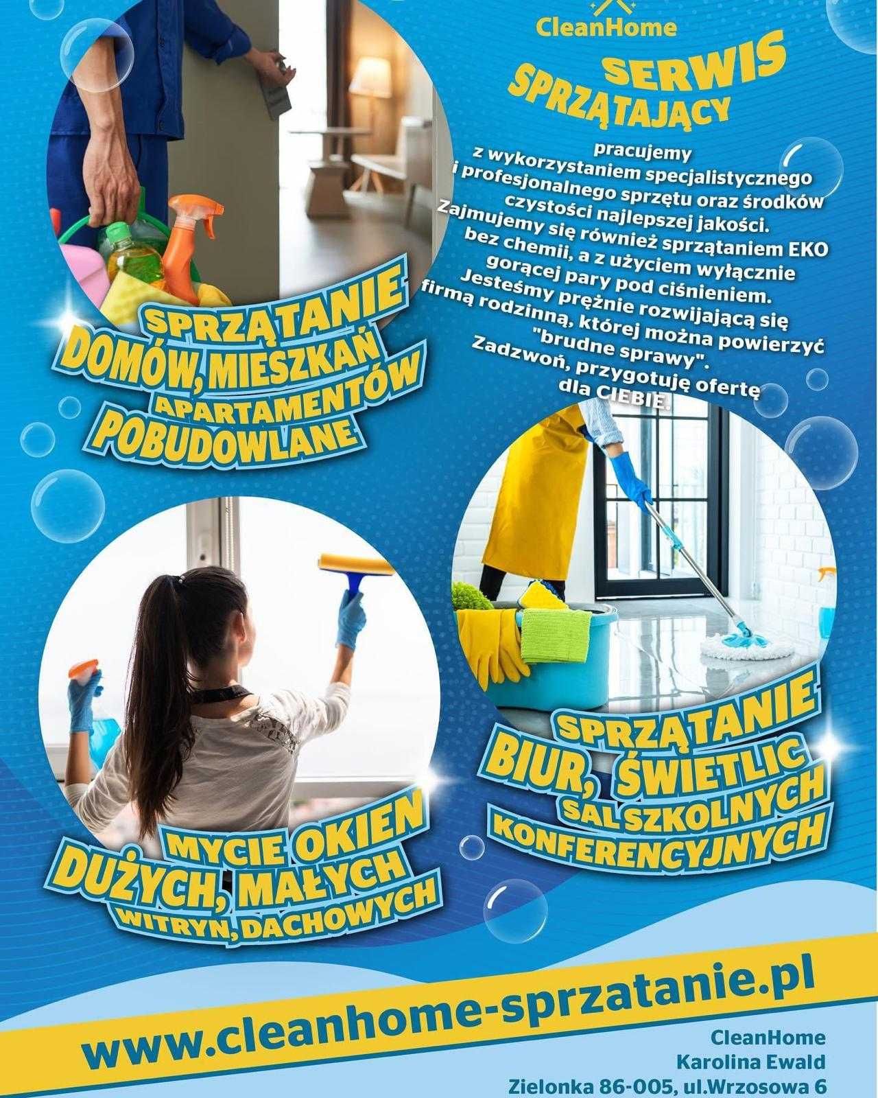 Kompleksowe profesjonalne usługi SPRZĄTAJĄCE pełny zakres prac