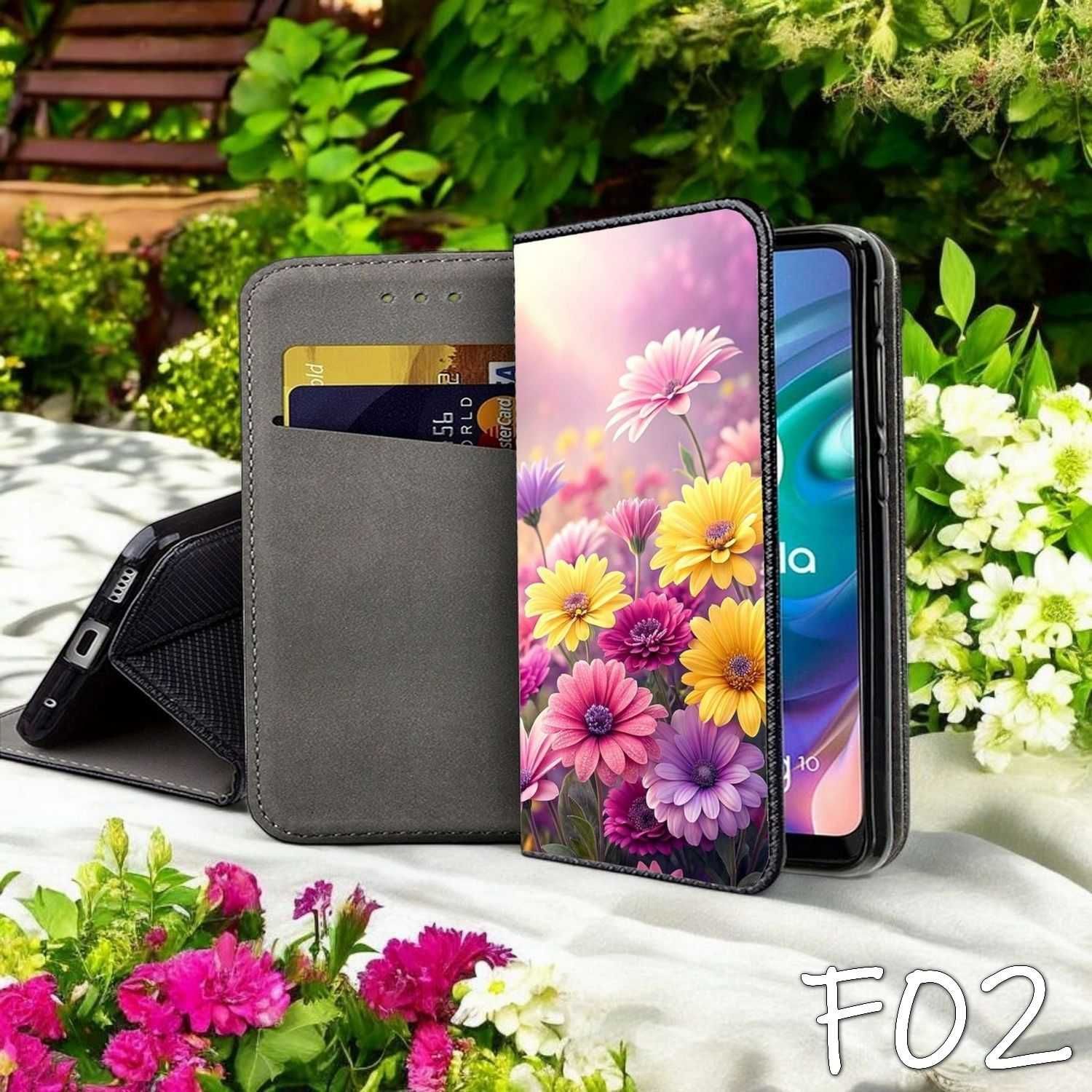 Etui zamykane Apple iPhone 12 Pro Kwiaty Kwiatowe ! Portfel Wiosna