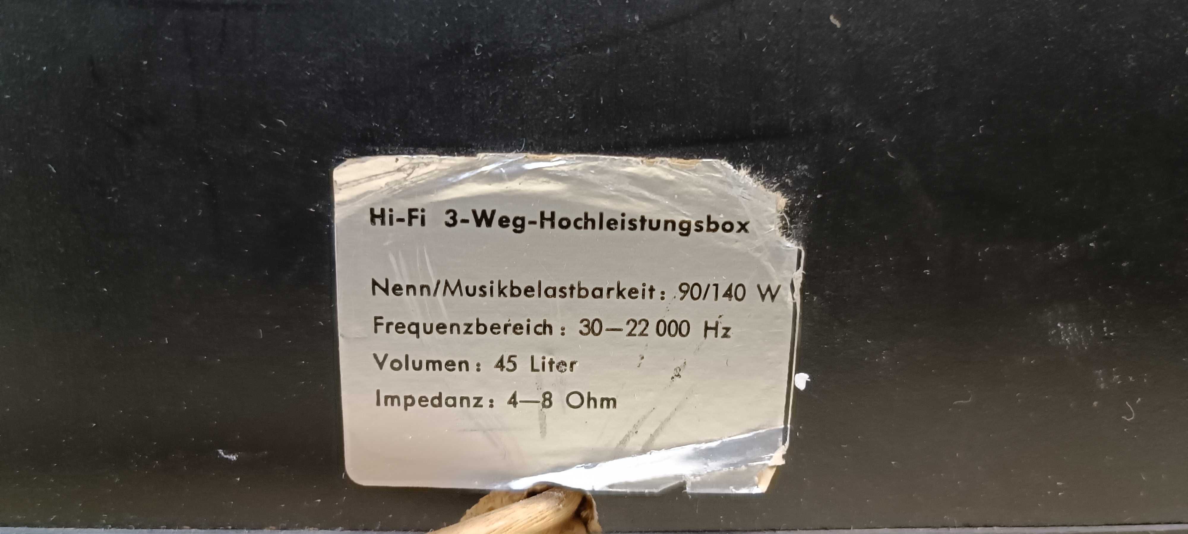 Kolumny 90 W vintage - Niemieckie (Grundig - Nordmende)
