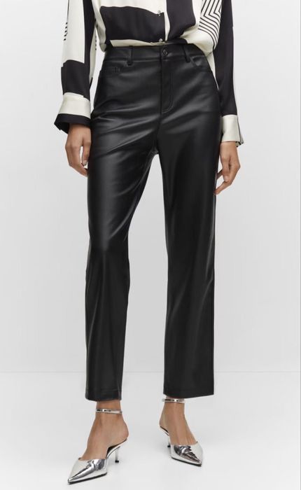 Шкіряні штани Mango