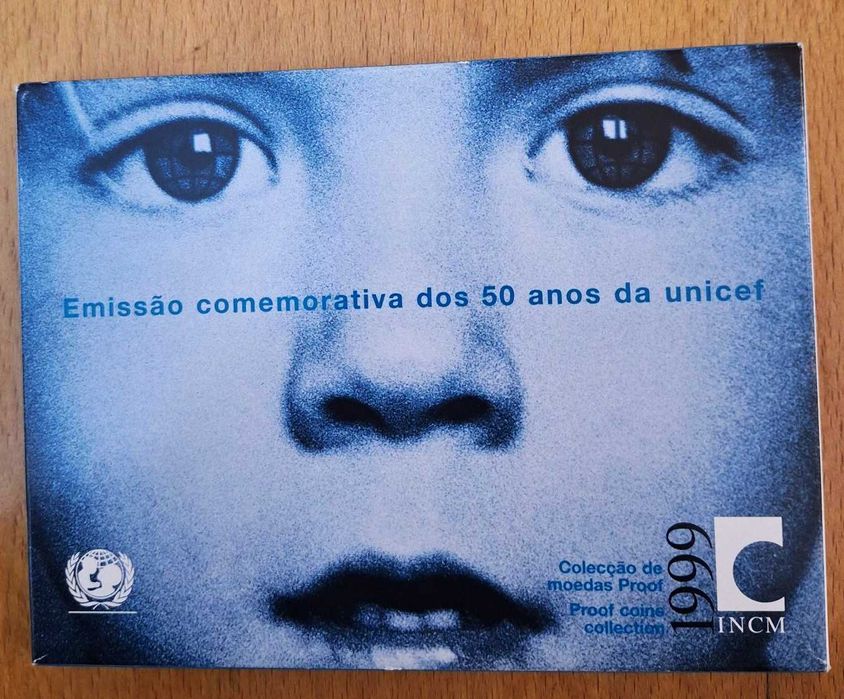 Moedas Proof dos 50 Anos da Unicef