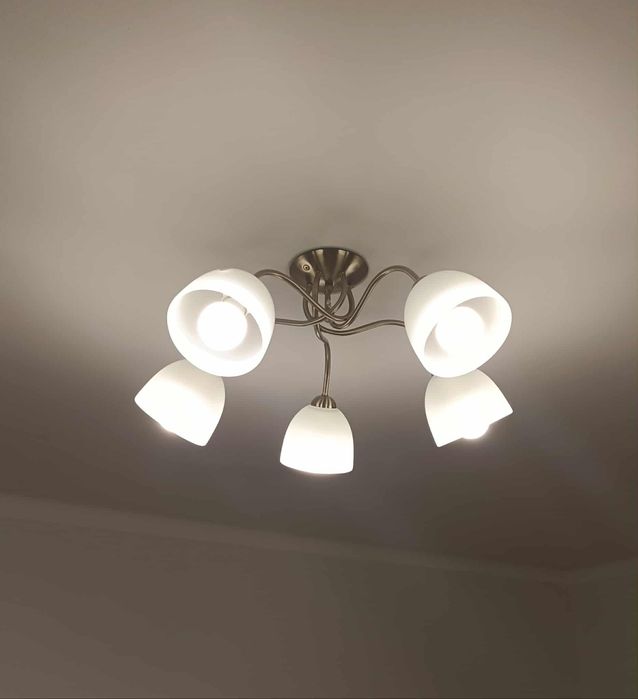 Lampa sufitowa pięcioramienna