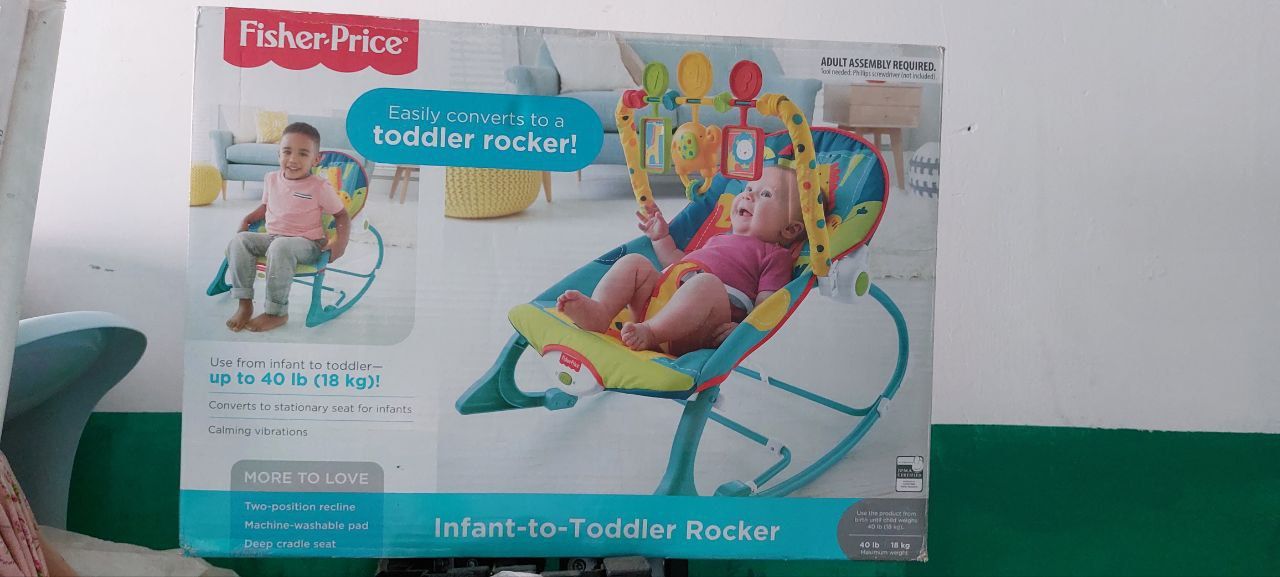 Кресло шезлонг Fisher price Сафари 0-5 лет