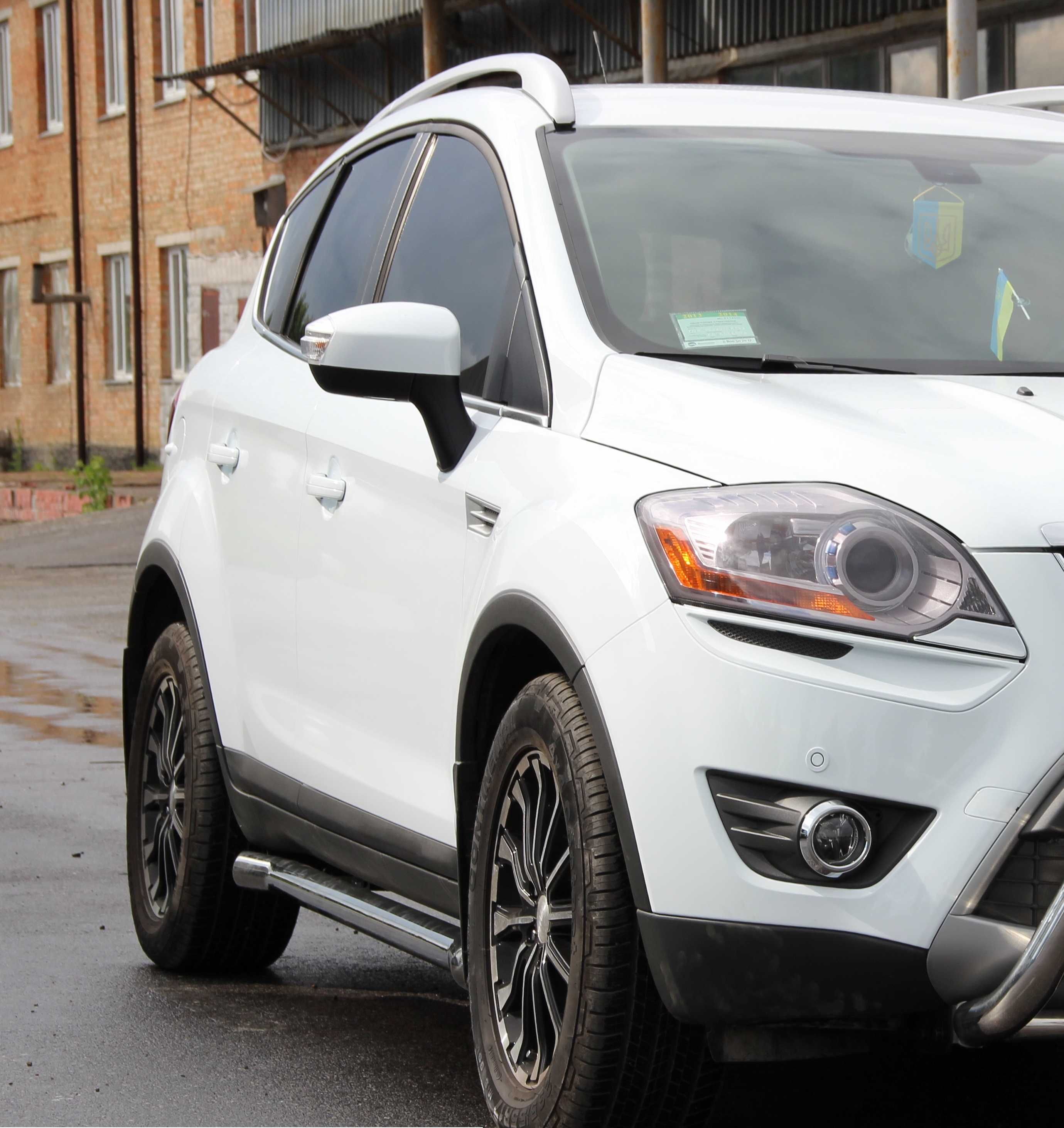 Пороги FORD KUGA 2008 + 2013 + 2017 +Труби Захист переднього бампера