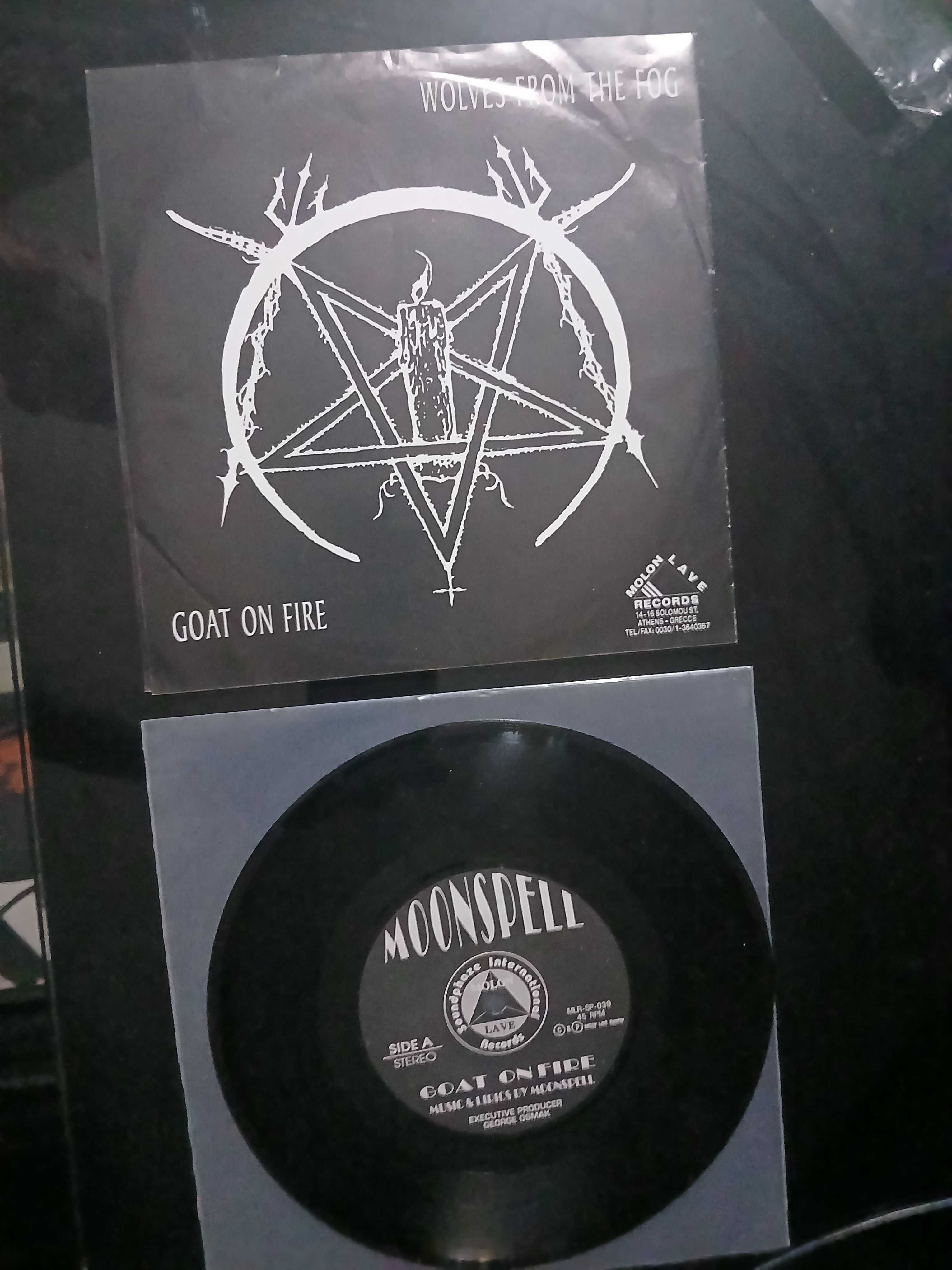 Moonspell - Goat On Fire / Wolves From The Fog 7" Single