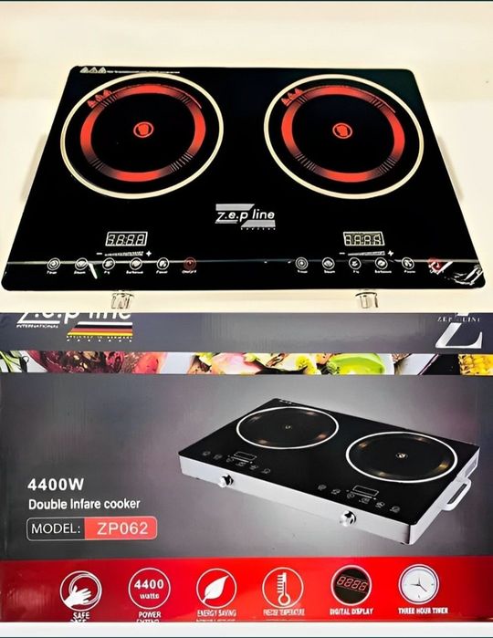 НЕМЕЦКАЯ инфракрасная плита Z.E.P Line zp-062(2200+2200 вт) 2х ком.