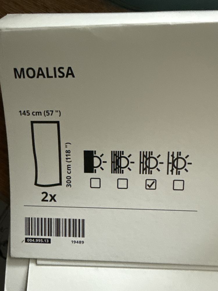 Zaslonki biale ikea