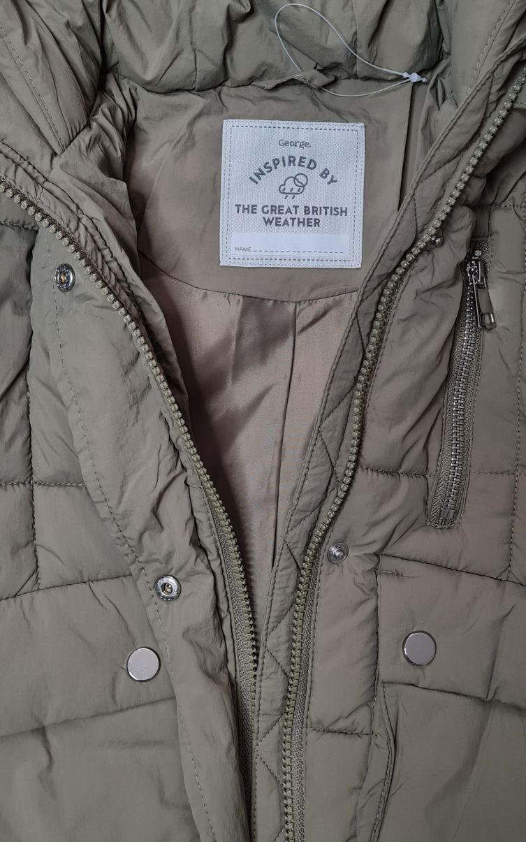 Kurtka jesien-zima George 5/6lat 110/116cm khaki SALE