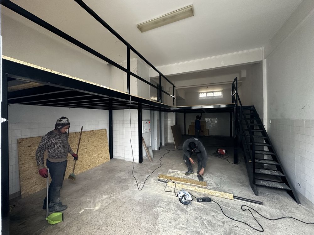 Mezanine, estrutura para segundo piso