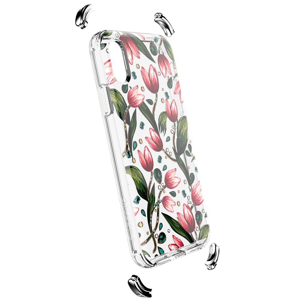 Etui Ballistic do iPhone X / XS Jewel Mirage Tulips