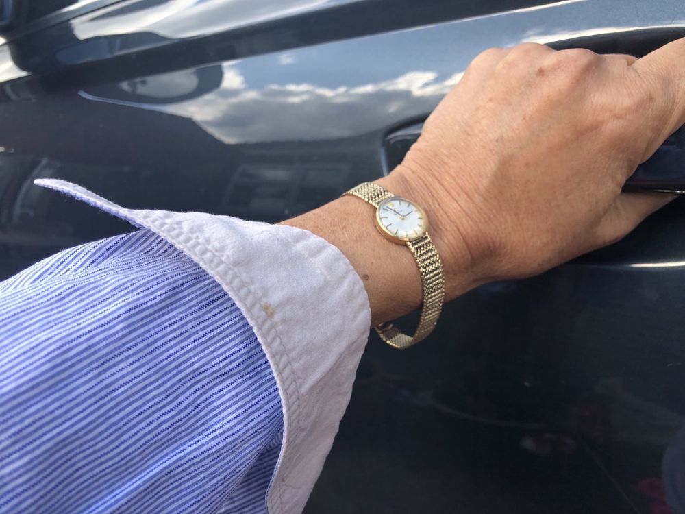 Zegarek damski Omega złoty ze złotą bransoletą vintage