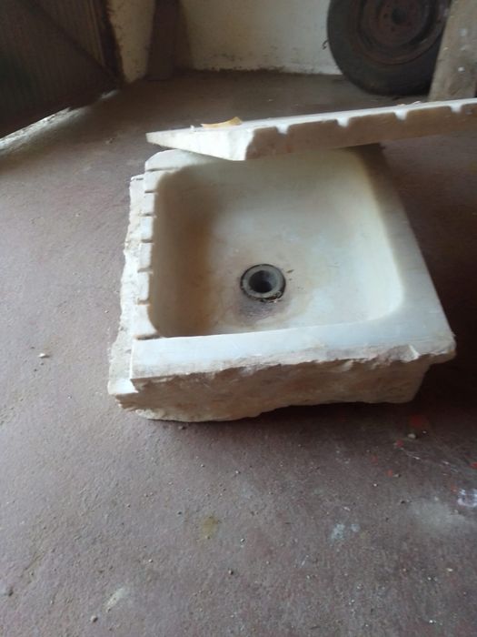 Lavatório antigo mármore - vintage  cozinha pia