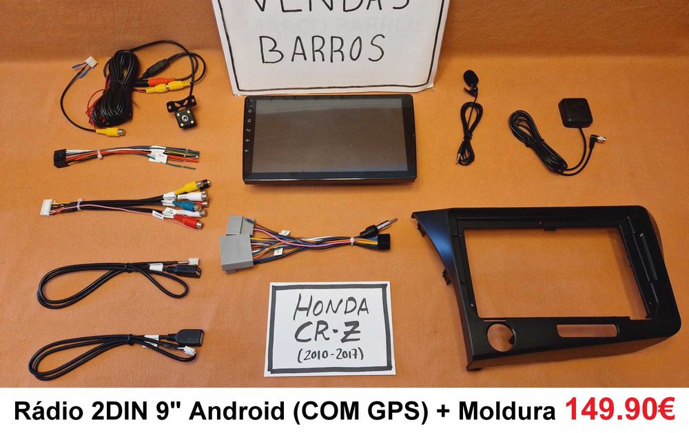 (NOVO) Rádio 2DIN • Honda • INSIGHT • CR-Z • Android CRZ [4+32GB]
