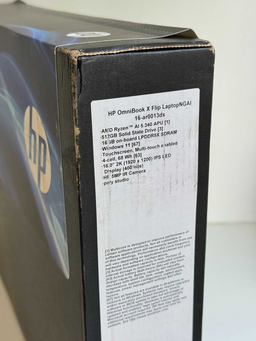 AMD Ryzen AI 5 340 16GB/512GB SSD Трансформер HP OmniBook X Flip 16"