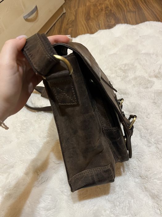 Torba męska Betlewski HUNTER, listonoszka, brązowa