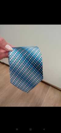 Krawat niebieski Lanvino